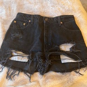 Black Levi shorts
